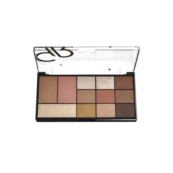 پالت آرایش صورت و چشم سیتی استایل گلدن رز GOLDEN ROSE شماره 01 (Warm Nude)