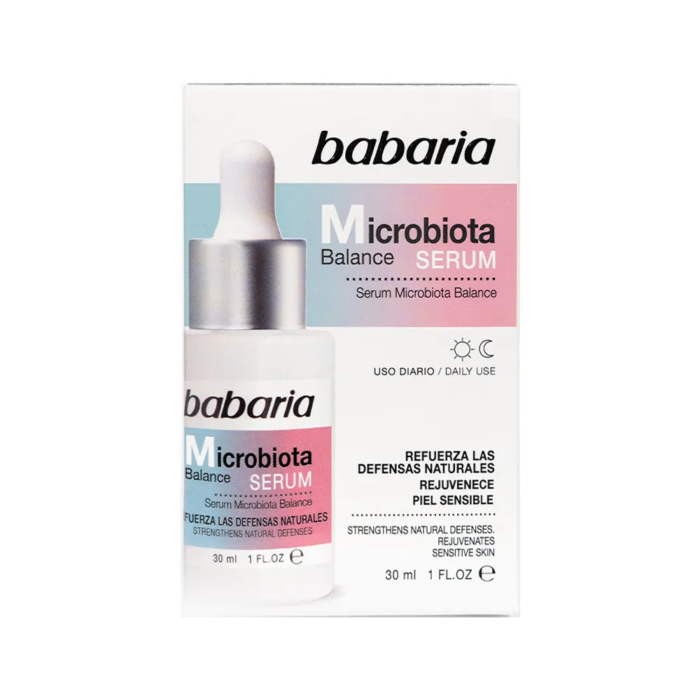 سرم احیا کننده پوست صورت میکروبیوتک باباریا حجم 30 میل