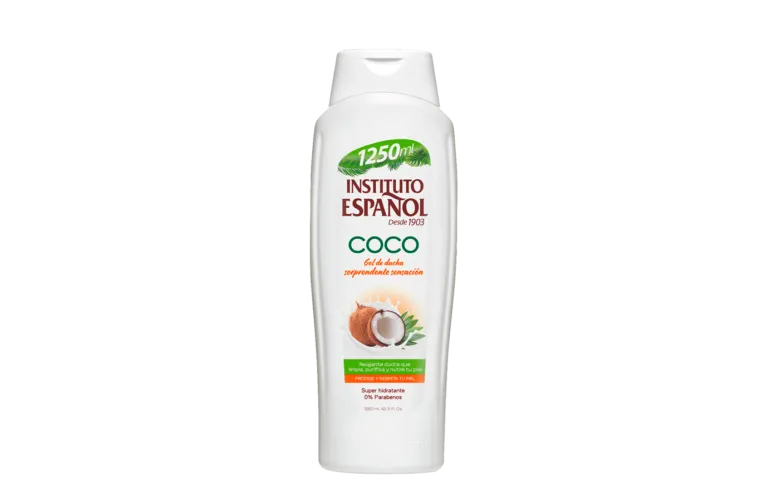 شامپو بدن نارگیل اسپانول شامپو بدن اسپانول 1250 میل Coconut Body Shampoo Instituto Español شامپو مرطوب کننده پوست خشک شامپو برای پوست حساس انواع پوست و خشک روغن نارگیل برای پوست هیدراتاسیون عمیق پوست بدن تسکین التهاب پوست حساس شامپو بدن طبیعی نارگیل Instituto Español coconut shampoo شامپو روزانه برای پوست خشک نرم کننده پوست حساس شامپو بدون پارابن بدن مراقبت پوست خشک و آسیب دیده
